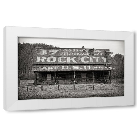 Rock City Barn 5 White Modern Wood Framed Art Print by Lee, Rachel