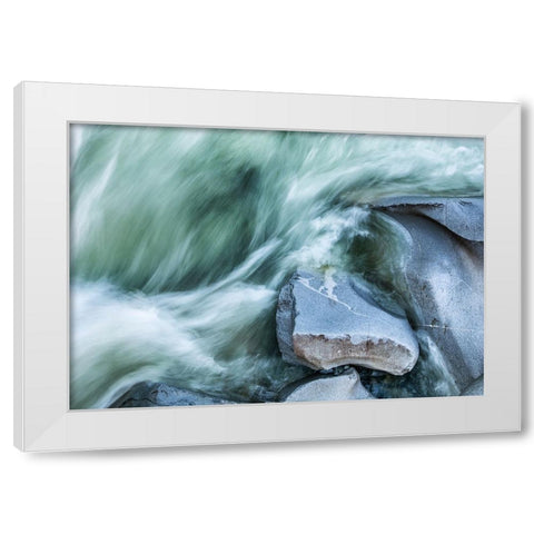 Rocks 11 White Modern Wood Framed Art Print by Lee, Rachel