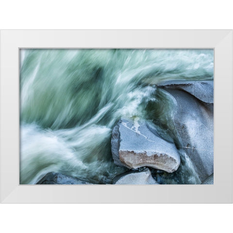 Rocks 11 White Modern Wood Framed Art Print by Lee, Rachel