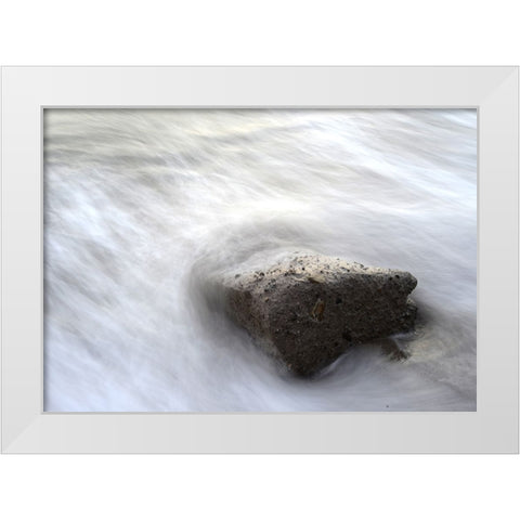 Rocks 12 White Modern Wood Framed Art Print by Lee, Rachel