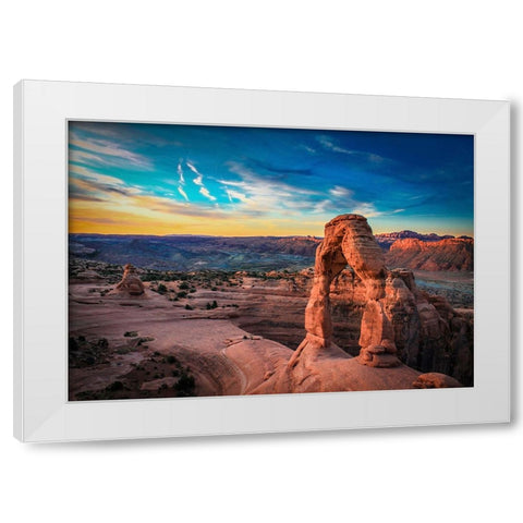 Rocks 13 White Modern Wood Framed Art Print by Lee, Rachel