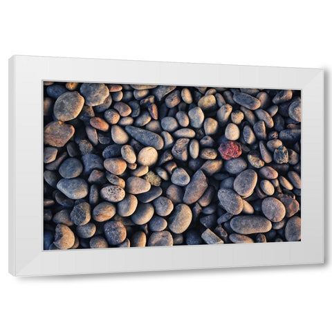Rocks 3 White Modern Wood Framed Art Print by Lee, Rachel