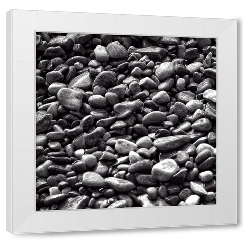 Rocks BW White Modern Wood Framed Art Print by Lee, Rachel