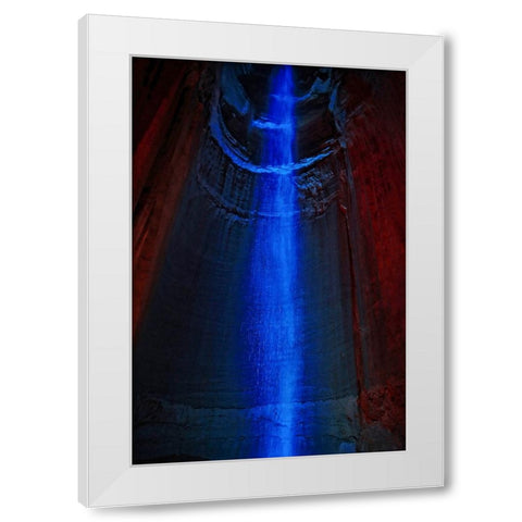 Ruby Falls 1 White Modern Wood Framed Art Print by Lee, Rachel