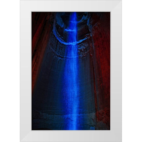 Ruby Falls 1 White Modern Wood Framed Art Print by Lee, Rachel