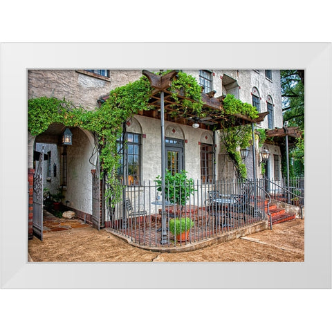 Scenic City 10 White Modern Wood Framed Art Print by Lee, Rachel
