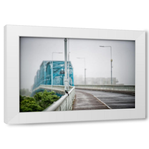 Scenic City 100 White Modern Wood Framed Art Print by Lee, Rachel