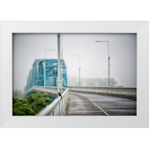 Scenic City 100 White Modern Wood Framed Art Print by Lee, Rachel