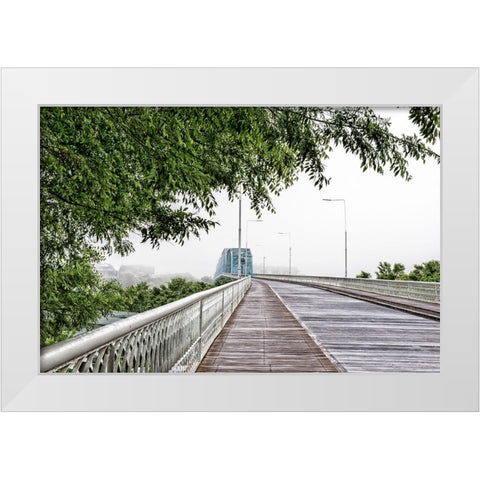 Scenic City 101 White Modern Wood Framed Art Print by Lee, Rachel