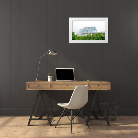 Scenic City 102 White Modern Wood Framed Art Print by Lee, Rachel