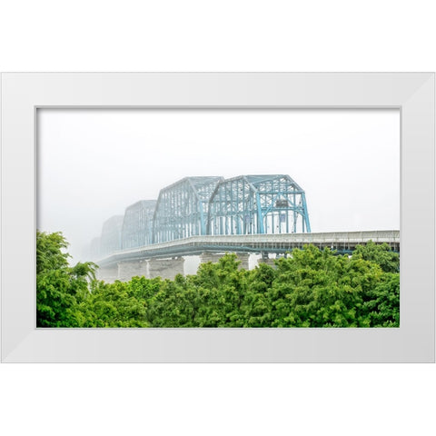 Scenic City 102 White Modern Wood Framed Art Print by Lee, Rachel