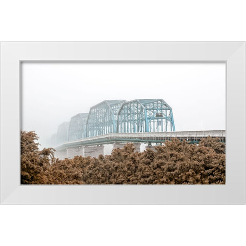 Scenic City 102 Custom Color White Modern Wood Framed Art Print by Lee, Rachel