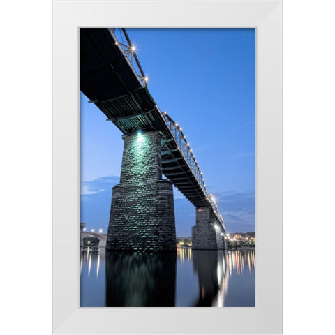 Scenic City 103 White Modern Wood Framed Art Print by Lee, Rachel