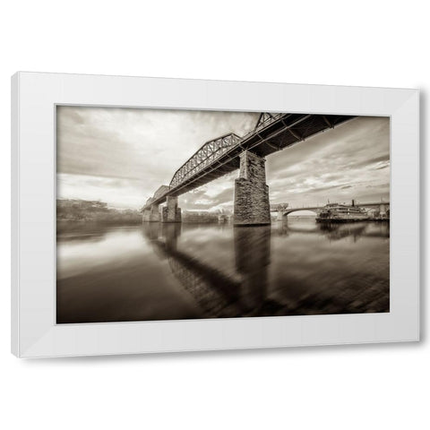 Scenic City 104 White Modern Wood Framed Art Print by Lee, Rachel
