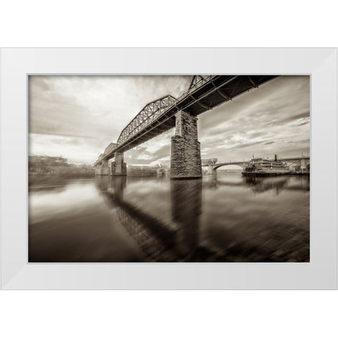 Scenic City 104 White Modern Wood Framed Art Print by Lee, Rachel