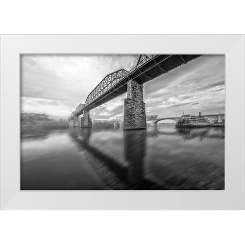Scenic City 105 White Modern Wood Framed Art Print by Lee, Rachel