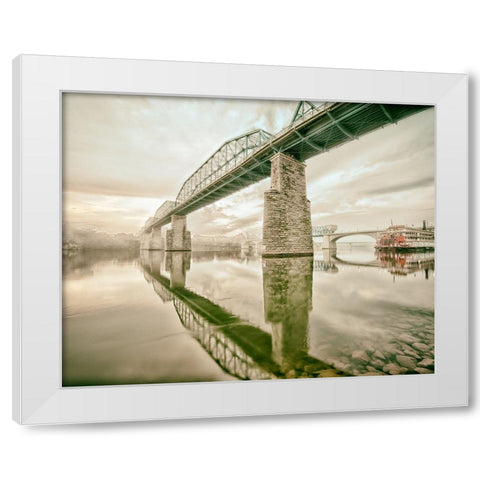 Scenic City 113 White Modern Wood Framed Art Print by Lee, Rachel