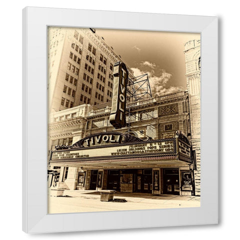 Scenic City 129 White Modern Wood Framed Art Print by Lee, Rachel