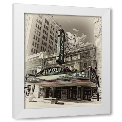 Scenic City 130 White Modern Wood Framed Art Print by Lee, Rachel