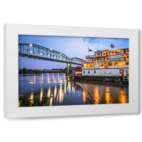 Scenic City 133 White Modern Wood Framed Art Print by Lee, Rachel