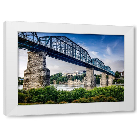 Scenic City 134 White Modern Wood Framed Art Print by Lee, Rachel