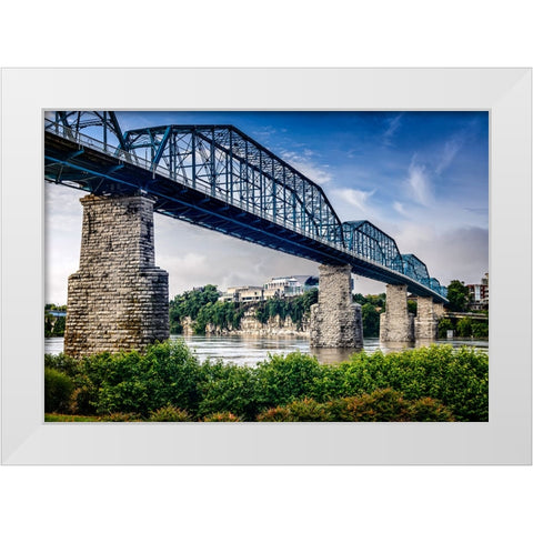 Scenic City 134 White Modern Wood Framed Art Print by Lee, Rachel