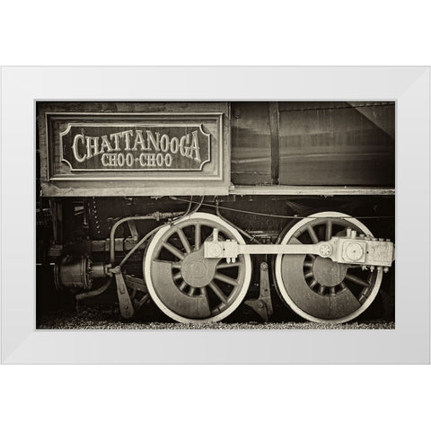Scenic City 16 BW White Modern Wood Framed Art Print by Lee, Rachel