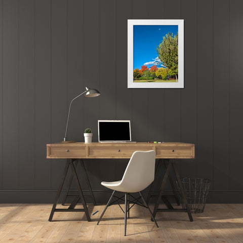 Scenic City 18 White Modern Wood Framed Art Print by Lee, Rachel