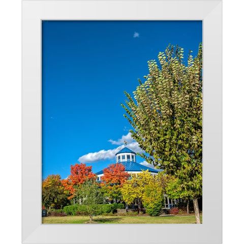 Scenic City 18 White Modern Wood Framed Art Print by Lee, Rachel