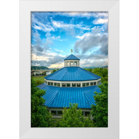Scenic City 19 White Modern Wood Framed Art Print by Lee, Rachel
