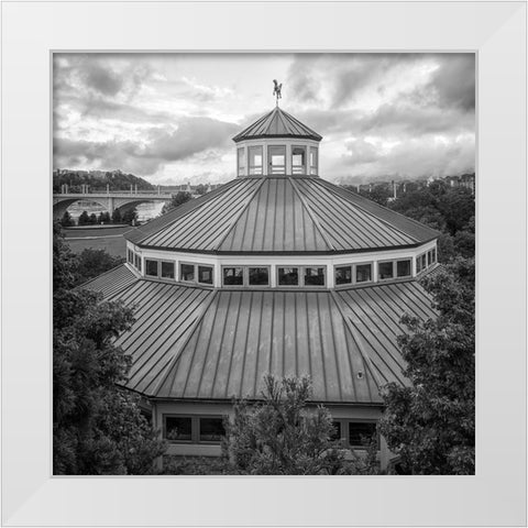 Scenic City 19 BW White Modern Wood Framed Art Print by Lee, Rachel
