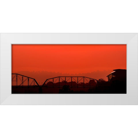 Scenic City 2 White Modern Wood Framed Art Print by Lee, Rachel
