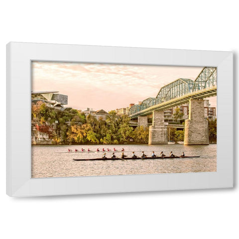 Scenic City 20 White Modern Wood Framed Art Print by Lee, Rachel