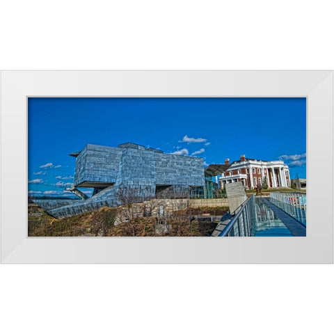 Scenic City 22 White Modern Wood Framed Art Print by Lee, Rachel