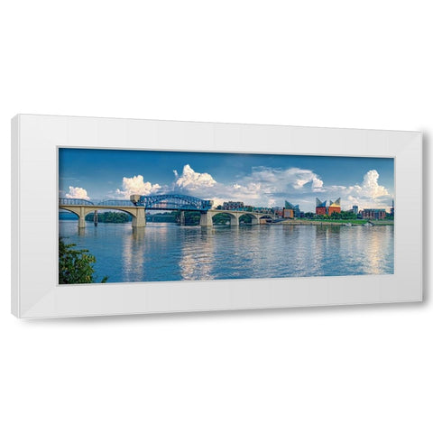 Scenic City 27 White Modern Wood Framed Art Print by Lee, Rachel