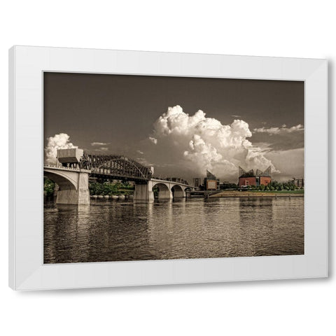 Scenic City 29 White Modern Wood Framed Art Print by Lee, Rachel