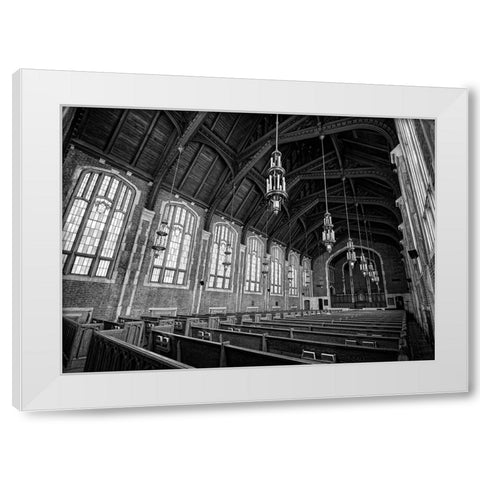 Scenic City 31 White Modern Wood Framed Art Print by Lee, Rachel