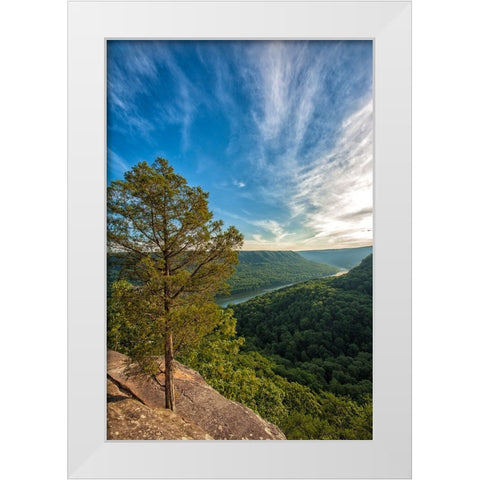 Scenic City 34 White Modern Wood Framed Art Print by Lee, Rachel