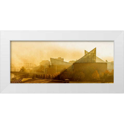 Scenic City 4 White Modern Wood Framed Art Print by Lee, Rachel