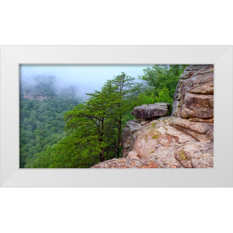 Scenic City 41 White Modern Wood Framed Art Print by Lee, Rachel