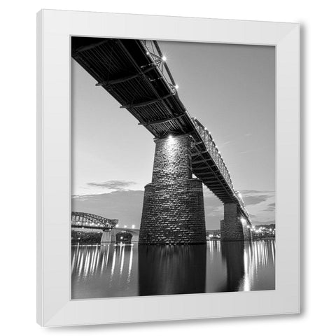 Scenic City 47 White Modern Wood Framed Art Print by Lee, Rachel