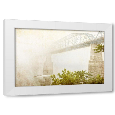 Scenic City 50 White Modern Wood Framed Art Print by Lee, Rachel