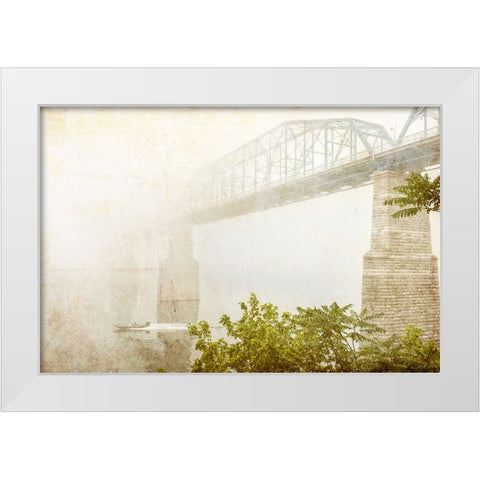Scenic City 50 White Modern Wood Framed Art Print by Lee, Rachel
