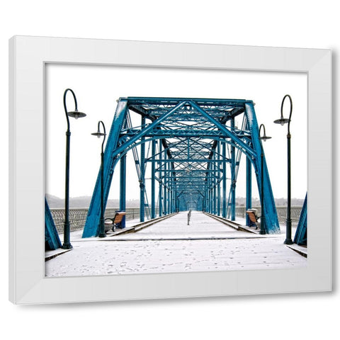 Scenic City 51 White Modern Wood Framed Art Print by Lee, Rachel