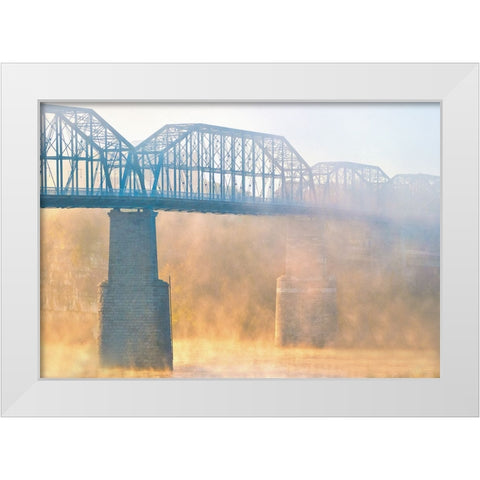 Scenic City 57 White Modern Wood Framed Art Print by Lee, Rachel