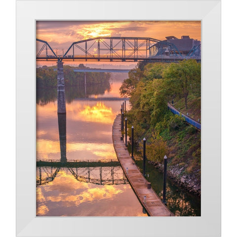 Scenic City 6 White Modern Wood Framed Art Print by Lee, Rachel