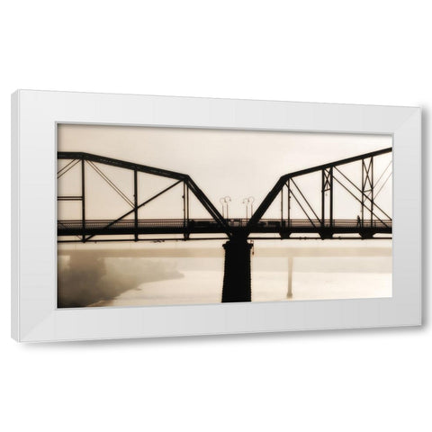 Scenic City 60 White Modern Wood Framed Art Print by Lee, Rachel