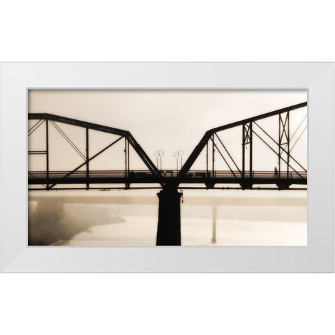 Scenic City 60 White Modern Wood Framed Art Print by Lee, Rachel