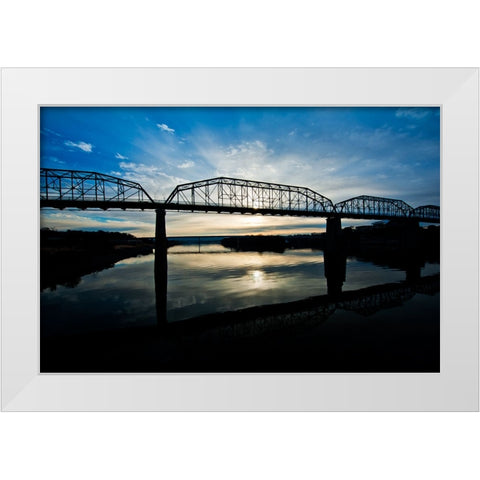 Scenic City 65 White Modern Wood Framed Art Print by Lee, Rachel