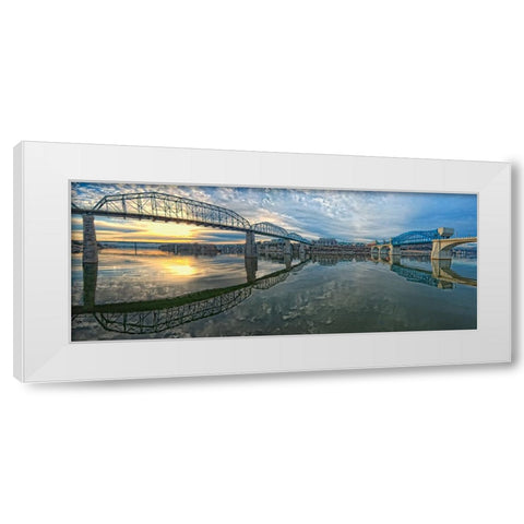 Scenic City 66 White Modern Wood Framed Art Print by Lee, Rachel